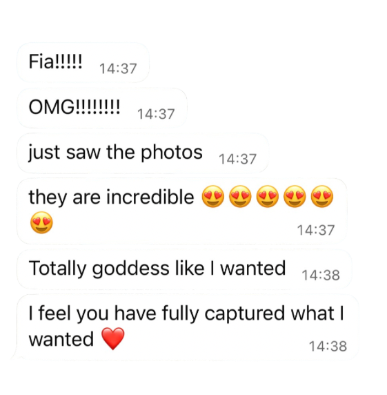 Brand photography review from a business owner in Málaga highlighting professional branding photos and visual identity